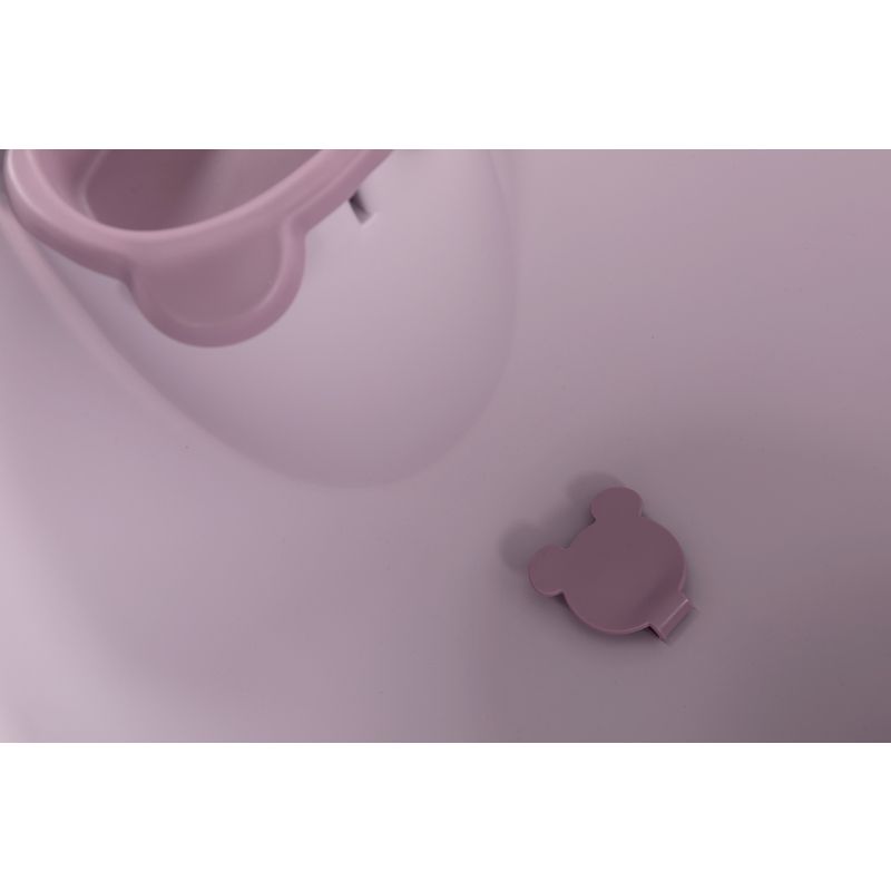 Baignoire Ourson Sage Rose Pastel Support Baignoire Ourson Bojungle - bojungle