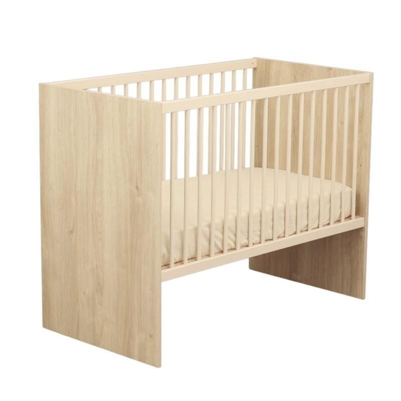 Chambre Trio Paloma Bois Lit bébé 60x120cm + Commode + Armoire - sauthon
