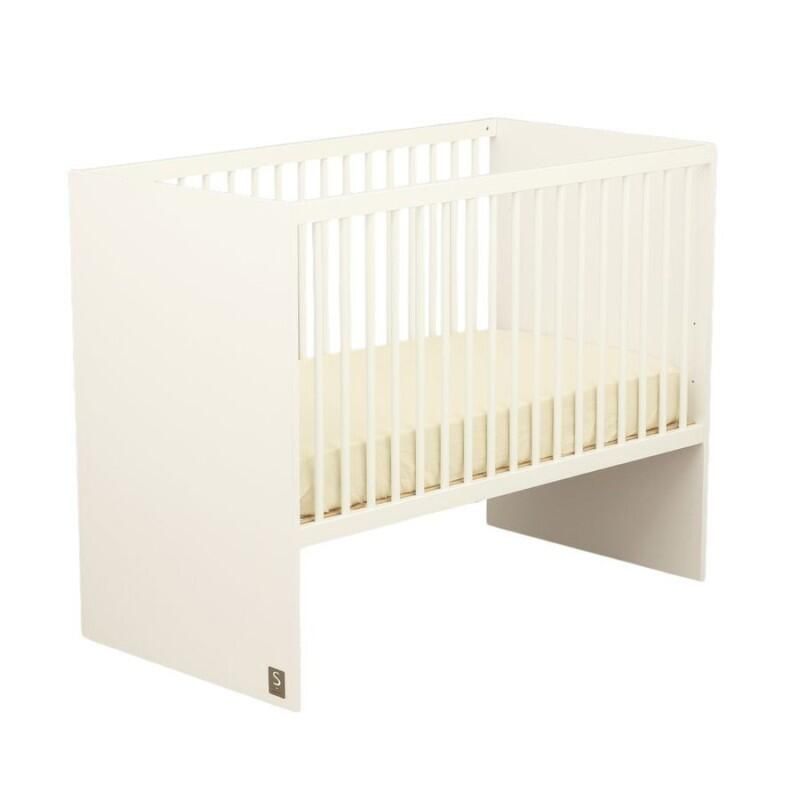 Chambre Duo Paloma Blanc Lit bébé 60x120cm + Commode - sauthon