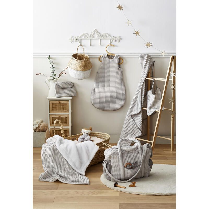 Gigoteuse Coton Gaufre 0-6m Nuage - bb&co