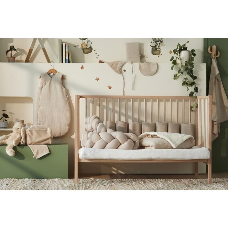 Cape De Bain + Gant Bambou 70x70cm Biscuit - bb&co