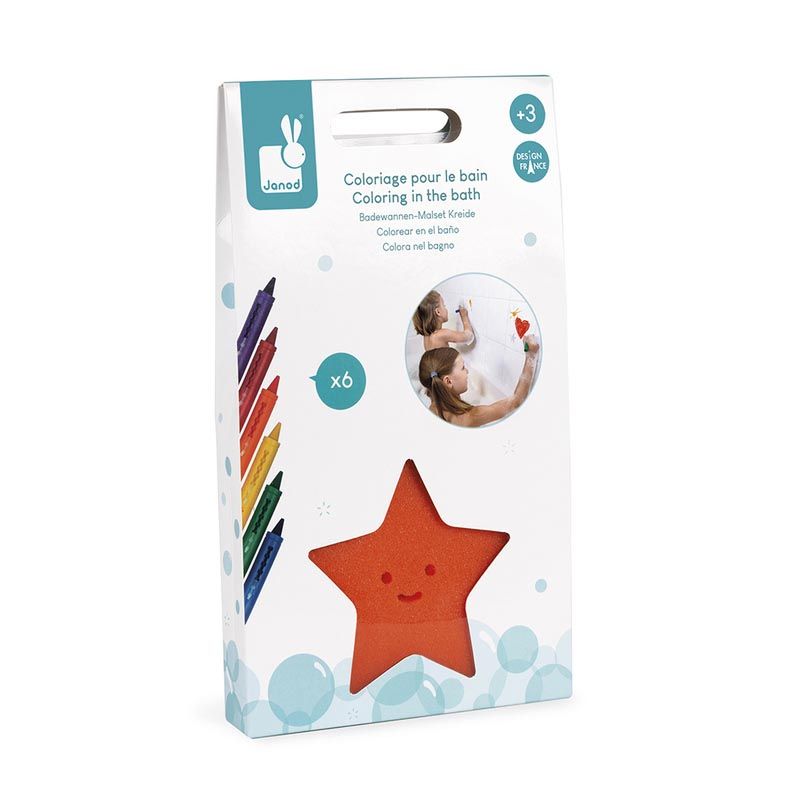 Coloriage Pour Le Bain Multicolore - janod