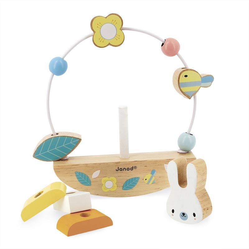 Looping Basculo Lapin Pure Multicolore - janod