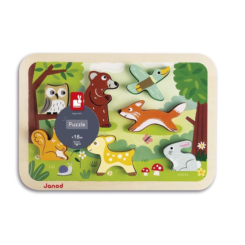 Chunky Puzzle Foret 2022 Janod Puzzles - janod