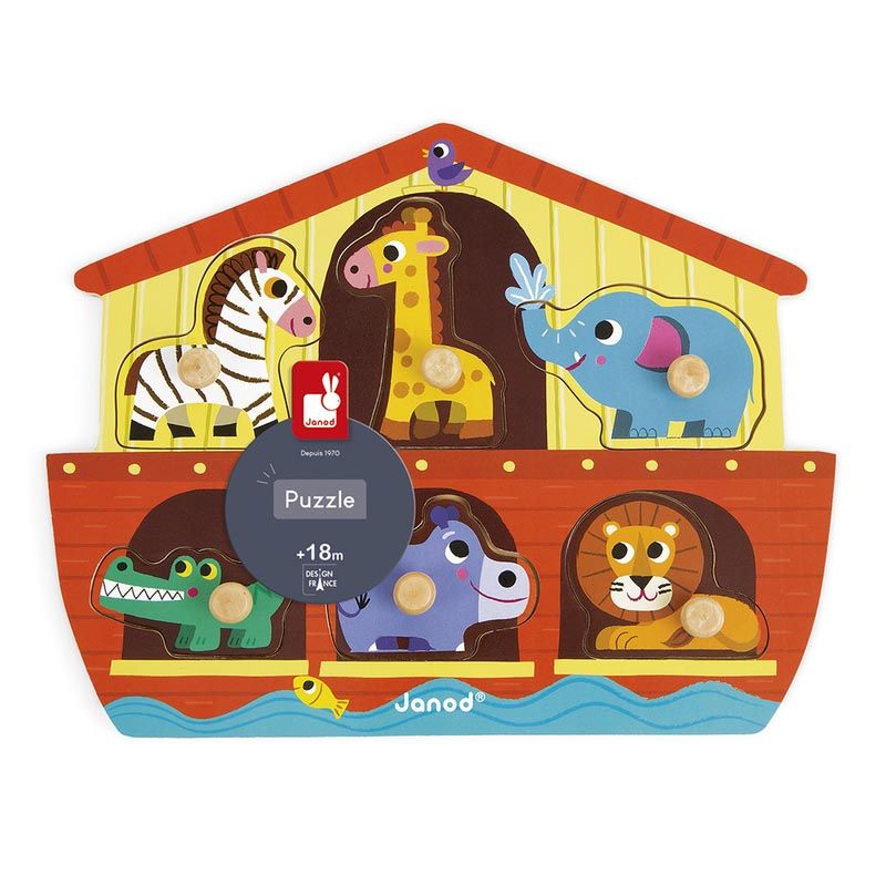 Puzzle Arche De Noe Multicolore - janod