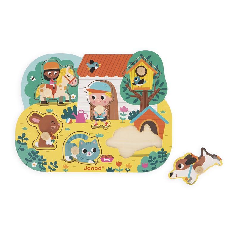 Puzzle Campagne Multicolore - janod