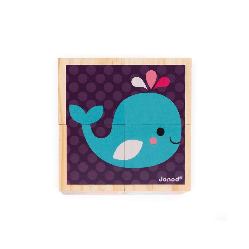 Mes Premiers Cubes Bebes Animaux Multicolore - janod