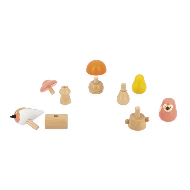 Oiseaux Champignons A Visser Wwf Multicolore - janod