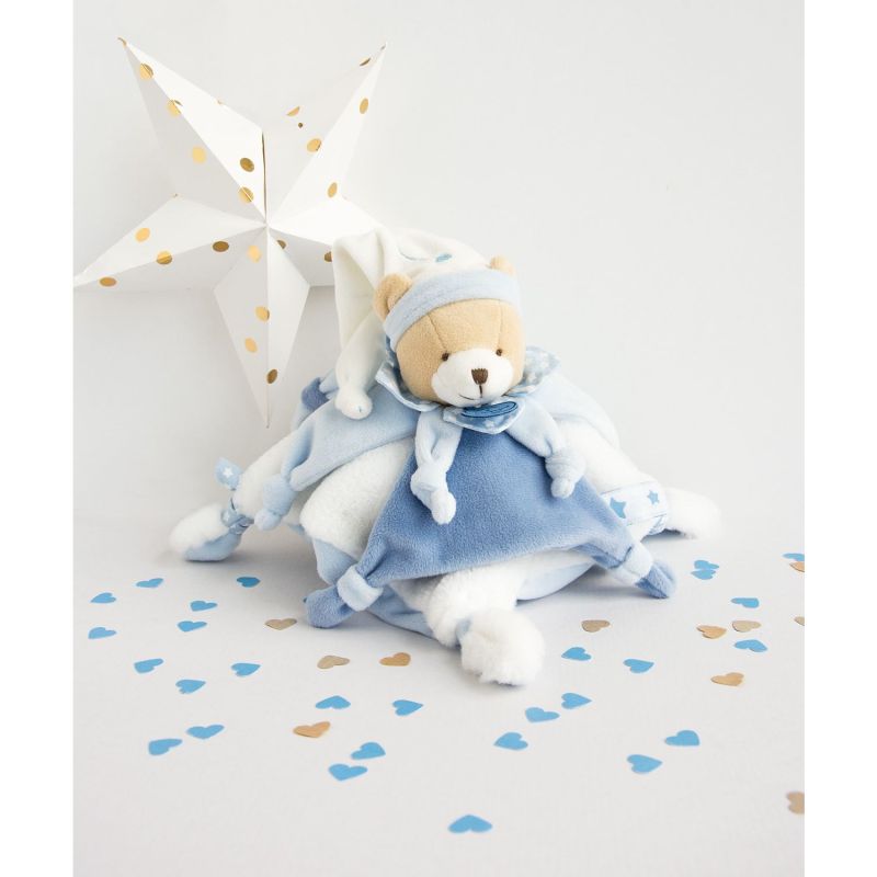 Doudou Petit Chou Doudou Iconique 27cm Bleu - doudou et compagnie