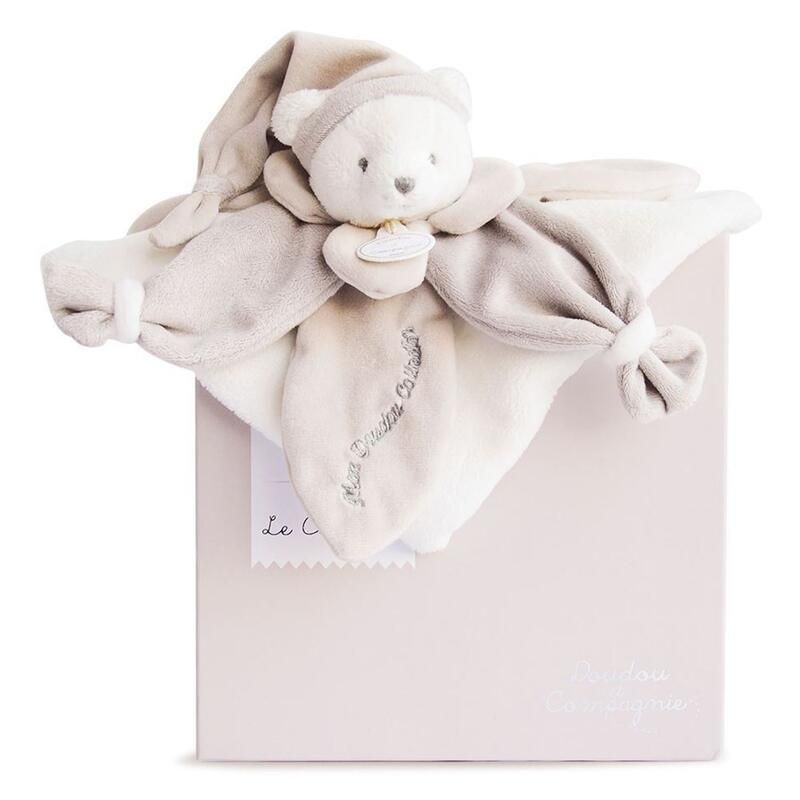 Doudou Collector Ours Doudou Iconique 24cm Taupe - doudou et compagnie