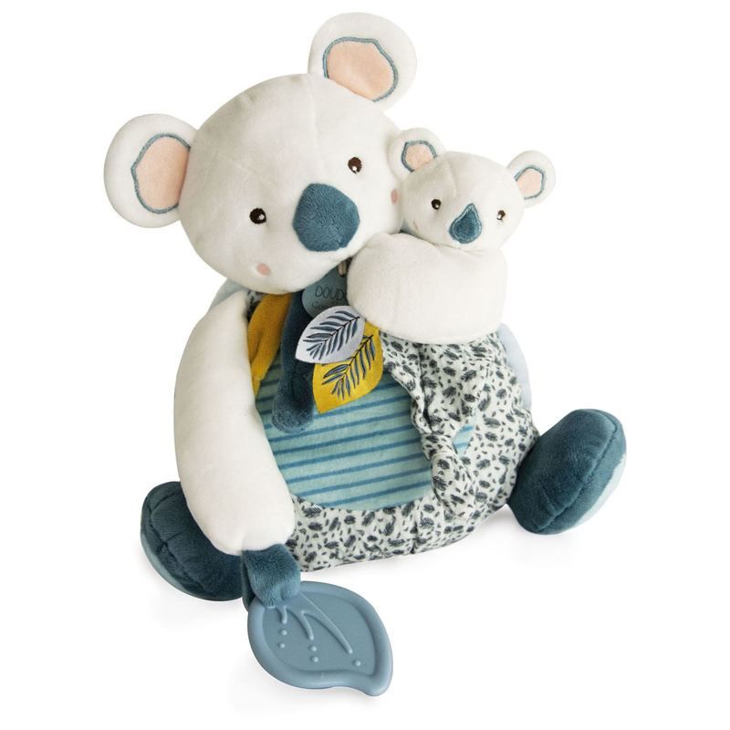 Yoca Le Koala- Pantin Gm Doudou Sensoriel 25cm Blanc - doudou et compagnie