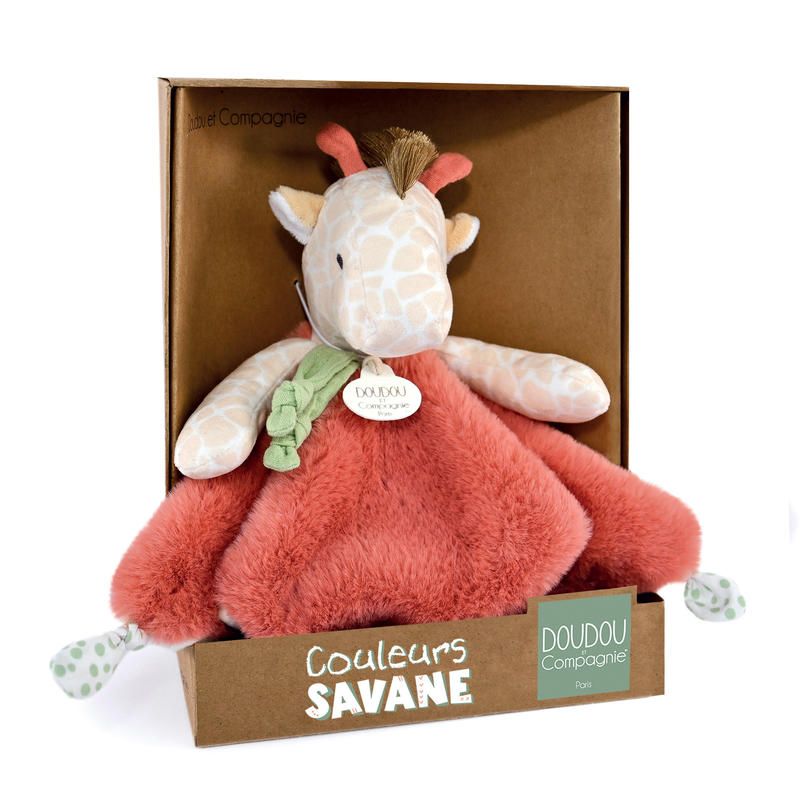 Doudou Girafe Doudou Raconte 25cm Beige - doudou et compagnie
