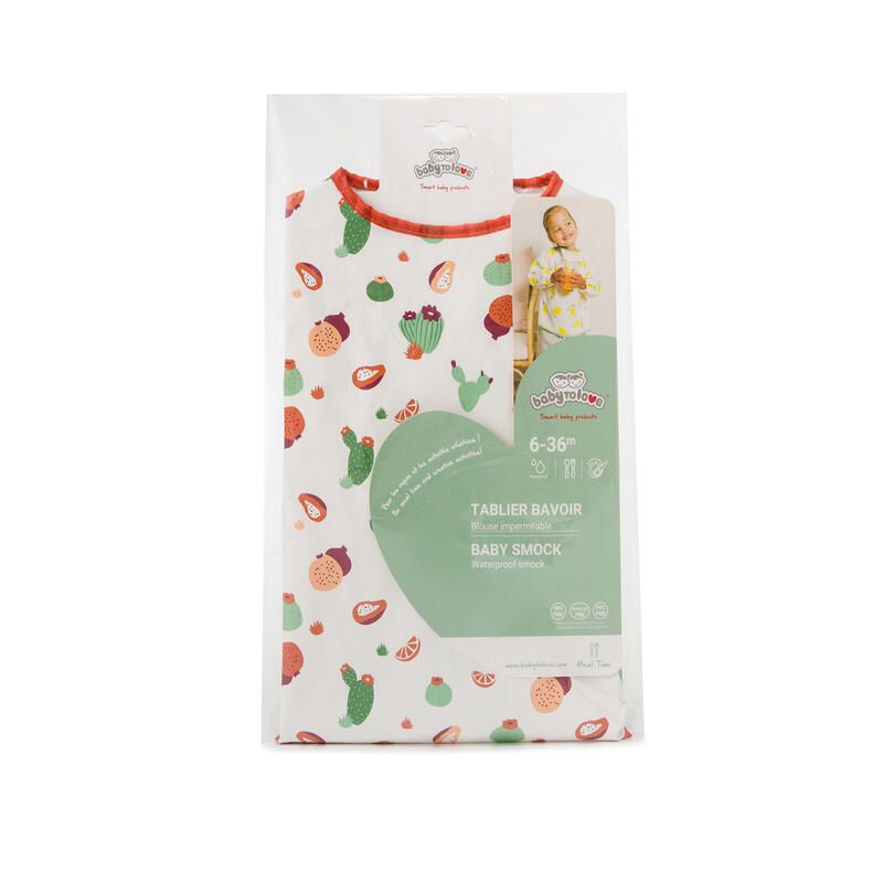 Tablier Bavoir Impermeable Cactus Garden 5m+ Multicolore - babytolove
