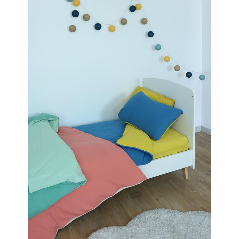 Housse De Couette Et Taie 100x140cm Canard/Curry - domiva