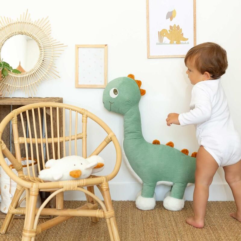 Grande Peluche Diplodocus Vert Sauge Diplododo - trois kilos sept
