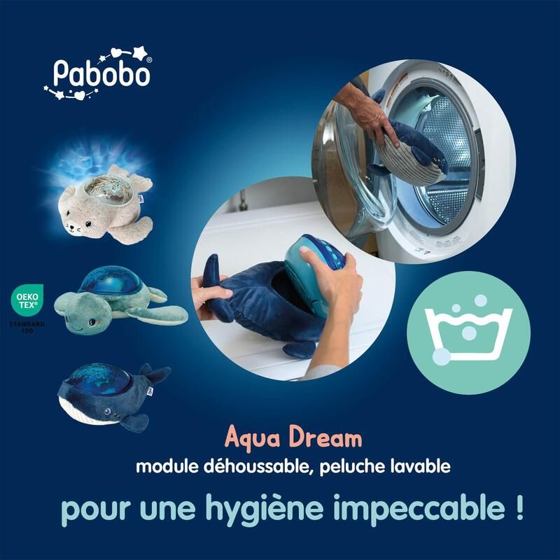 Veilleuse Baleine Aqua - pabobo
