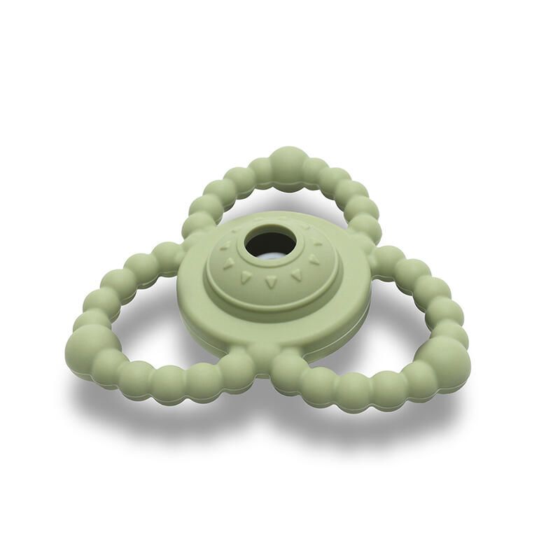 Hochet De Dentition En Silicone Vert - lorelli