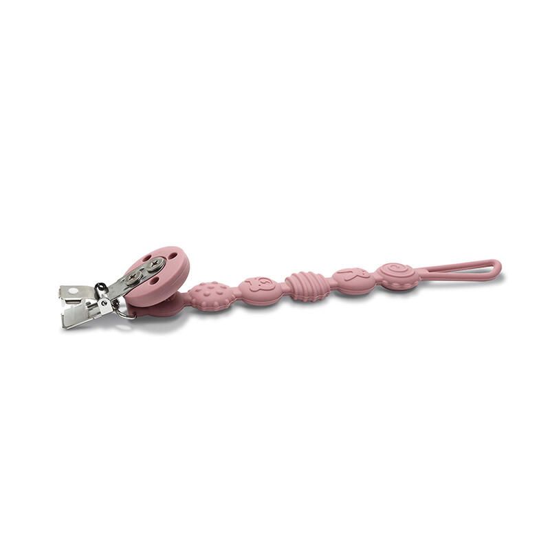 Attache Sucette Silicone Rose - lorelli