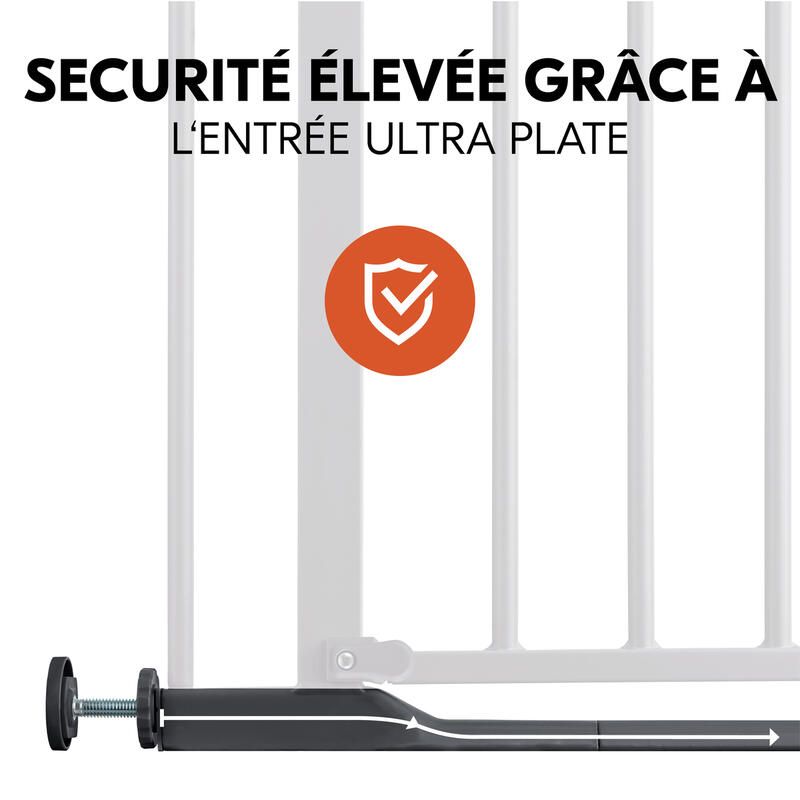 Barrière d'escalier Clear Step Autoclose 2 Dark Grey - hauck