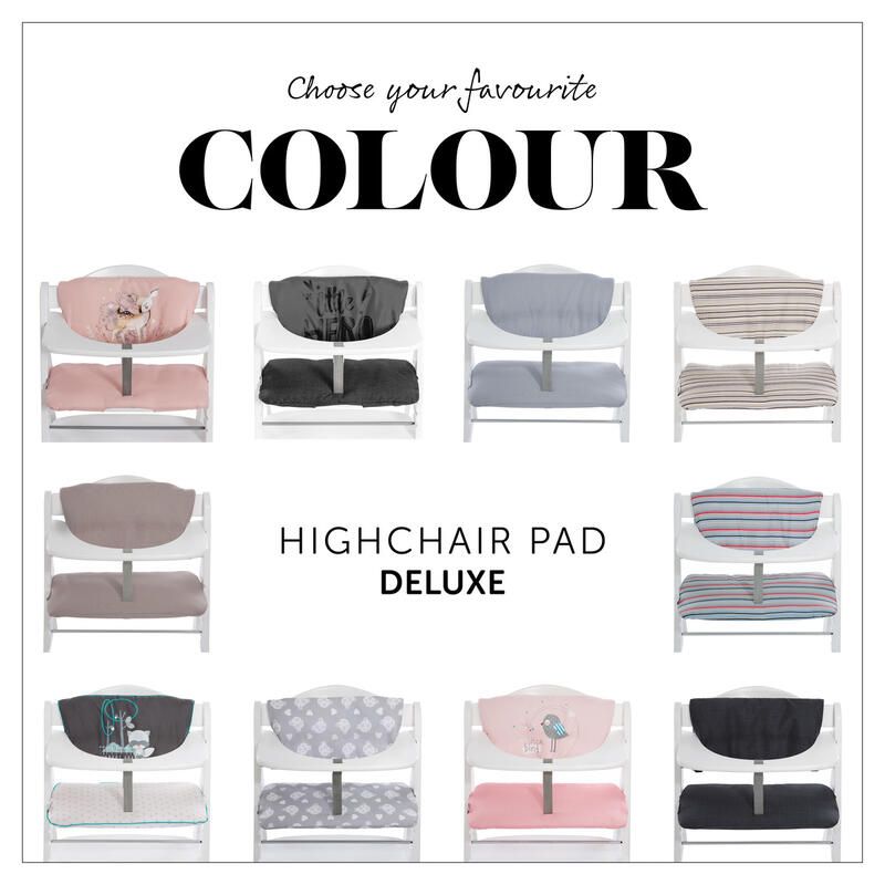 Coussin De Chaise Highchair Pad Deluxe Melange Charcoal Hauck Noir - hauck