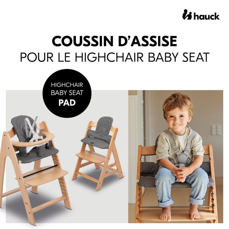 Coussin pour chaise haute Dark Grey - hauck