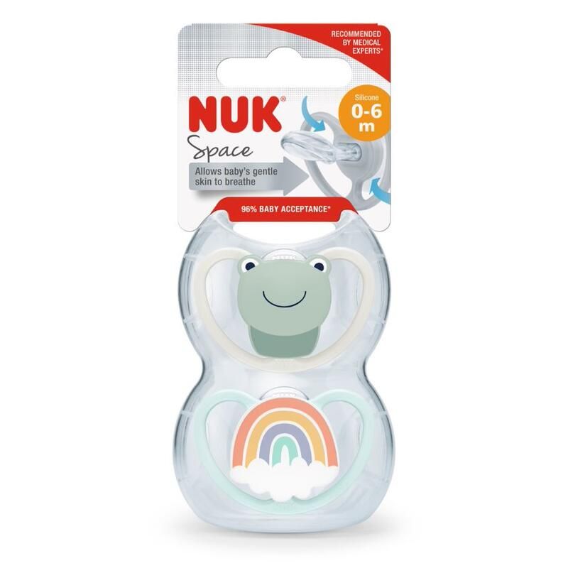Sucettes X2 0-6m Vert - nuk