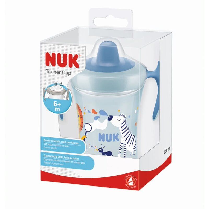 Trainer Cup - Poignees Et Embout Doux 6m+ Bleu - nuk