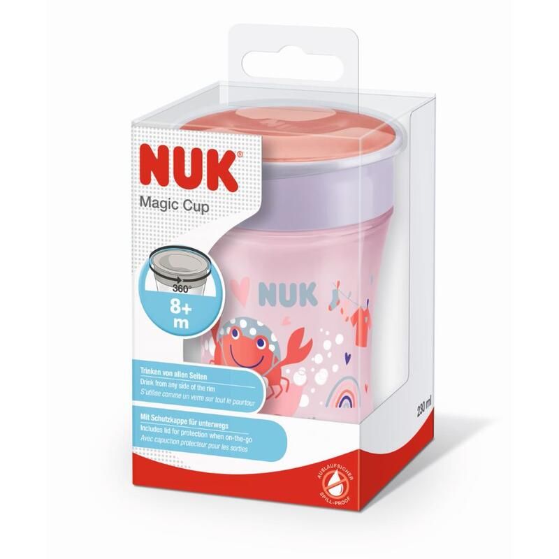 Magic Cup - 360 Silicone 8m+ Rose - nuk
