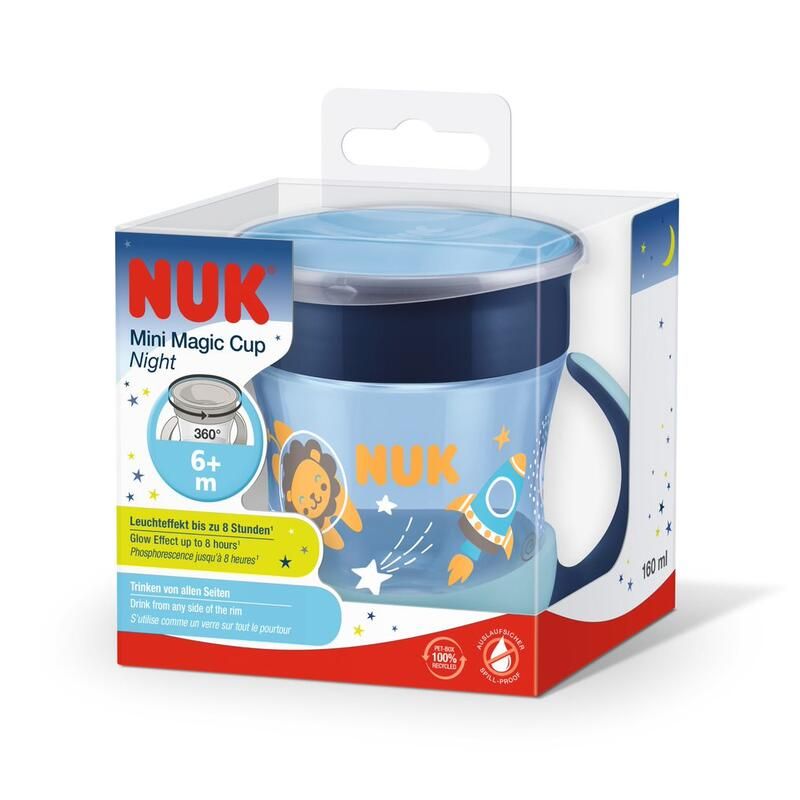 Mini Magic Cup Nuit 6m+ Bleu - nuk