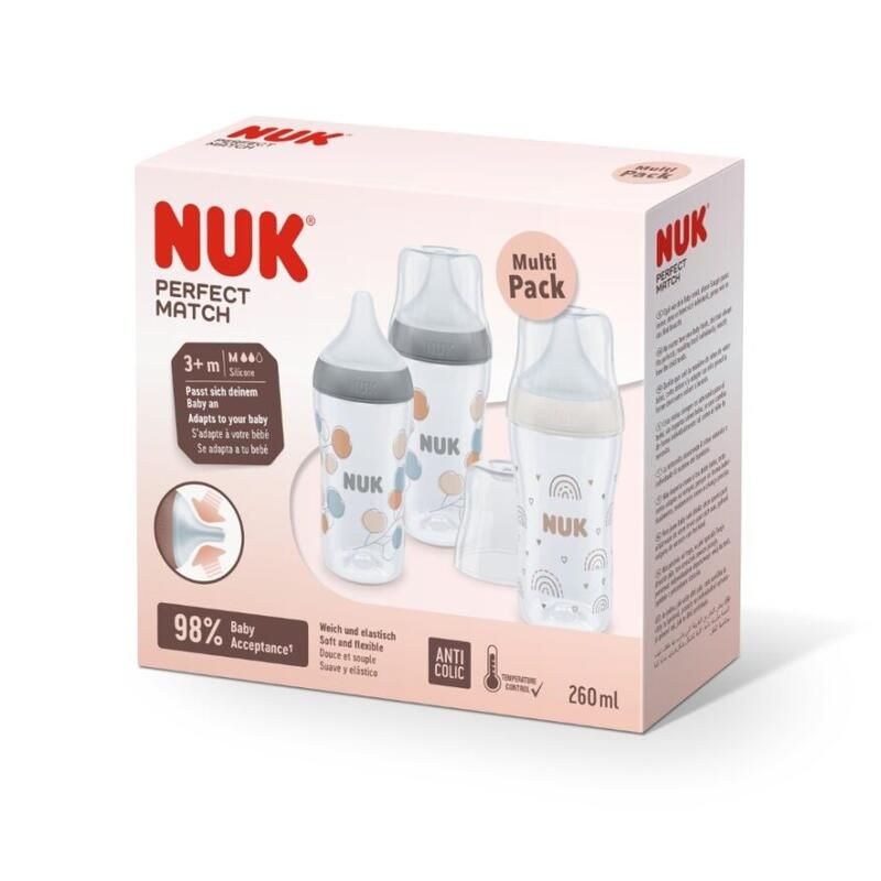 Biberon X3 Perfect Match 260ml - nuk