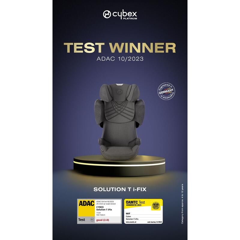 Siege-auto Solution T I-fix Plus Platinum Gr 2/3 Mirage Grey - cybex