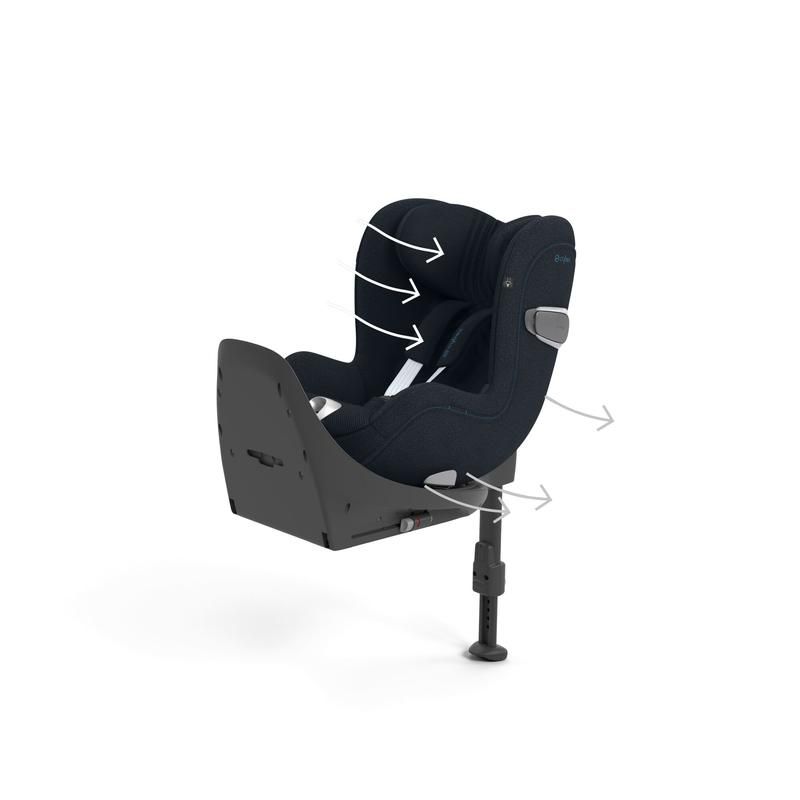 Siege-auto Sirona T I-size Plus Platinum 45-105cm Nautical Blue - cybex