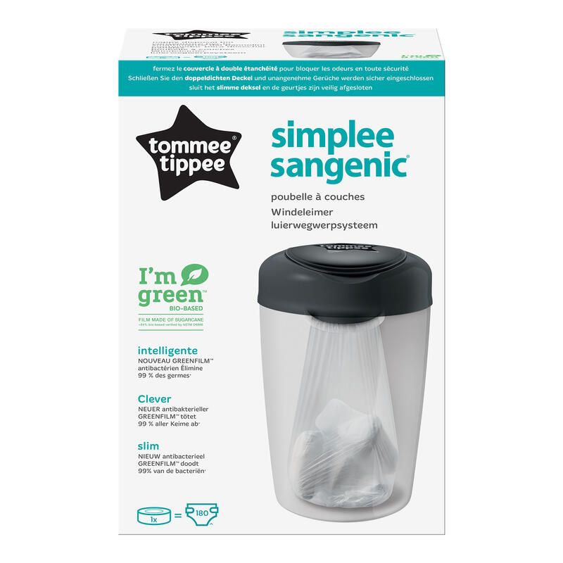 Poubelle A Couches Simplee Gris Tommee Tippee - tommeetippee