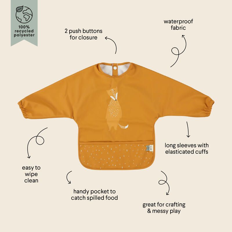 Bavoir A Manches Impermeable Mr. Fox - trixie