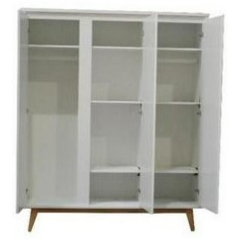 Armoire 3 portes Pure Blanc - pericles