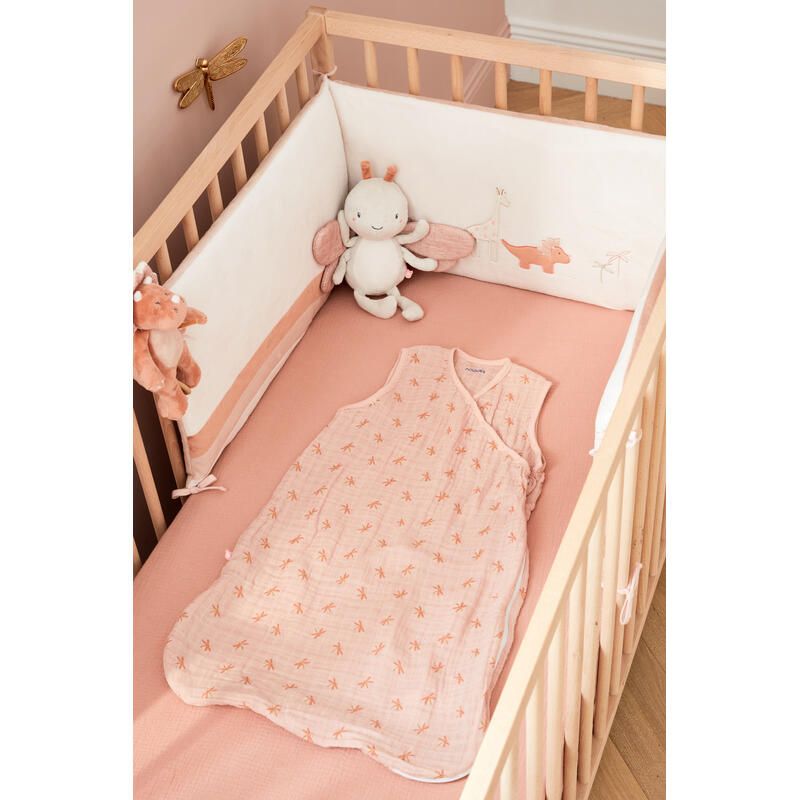 Pop Gigoteuse 70cm Mousseline Pop Noukies Rose - noukie 's