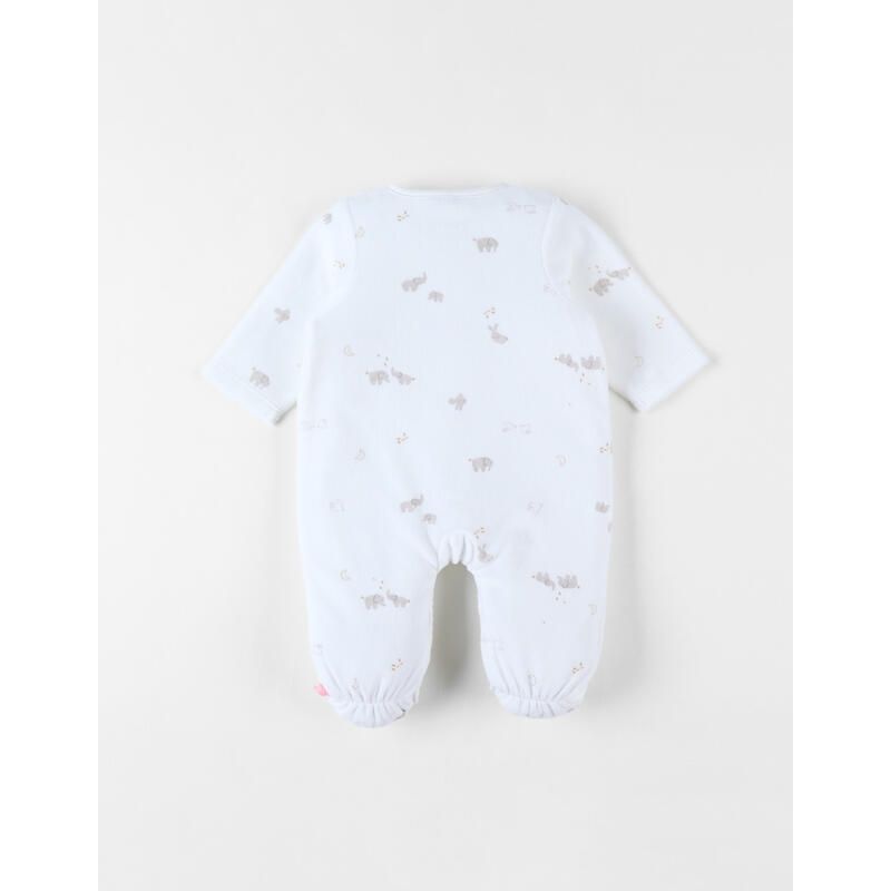 Bm Pyjama, Velours - Bali Et Moka Bali, Moka Snow 1m Ecru - noukie 's