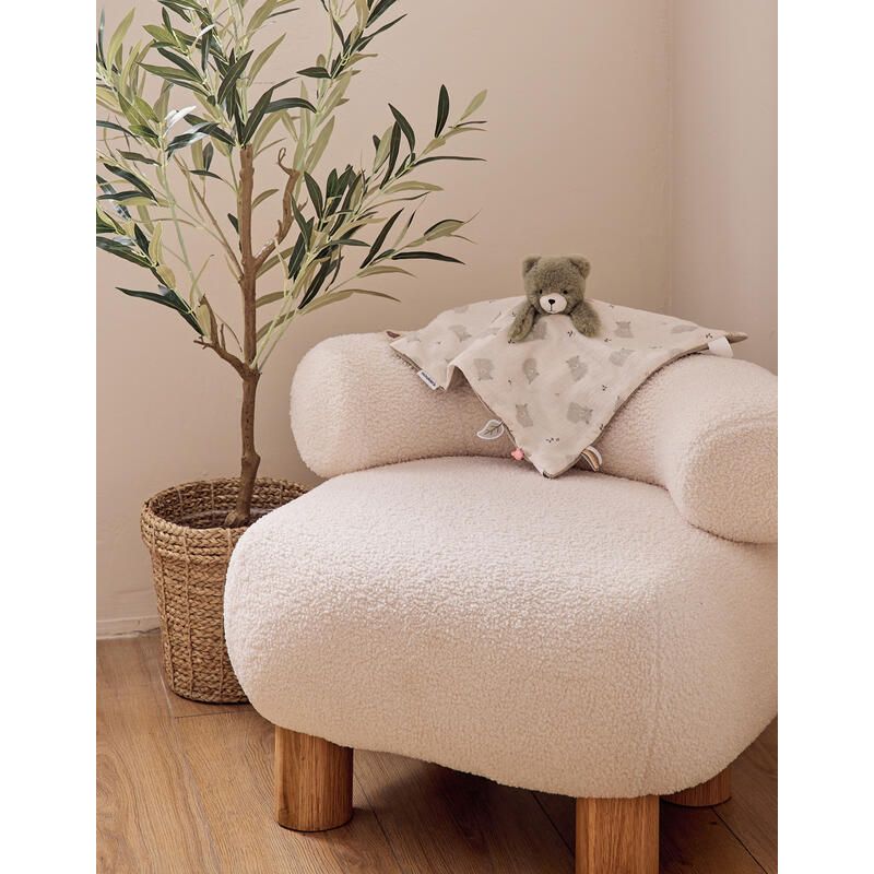 Doudou Jour Et Nuit Fluffy, Orso Lily Vert - noukie 's