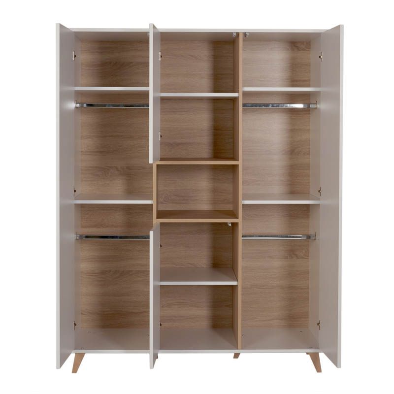 Armoire 4 portes 1 niche Loft Blanc - quax