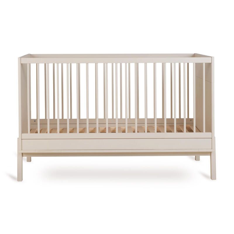 Lit bébé évolutif 70x140cm Ashi Argile - quax