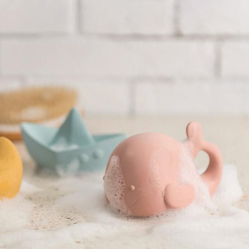 Baleine Caoutchouc Rose Nattou Jouet De Bain - nattou