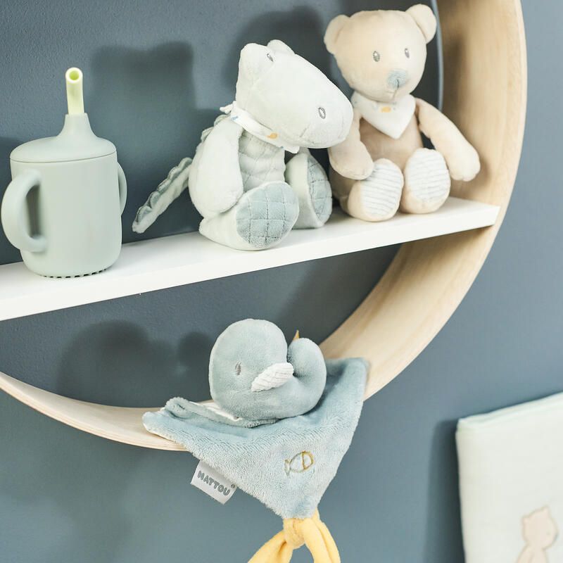 Doudou Baleine Sally Romeo, Jules Sally Bleu - nattou