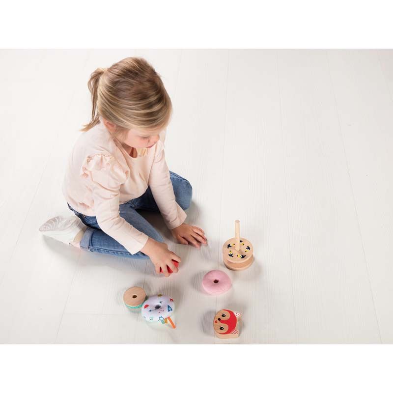 Pyramide A Empiler Alice Multicolore - lilliputiens