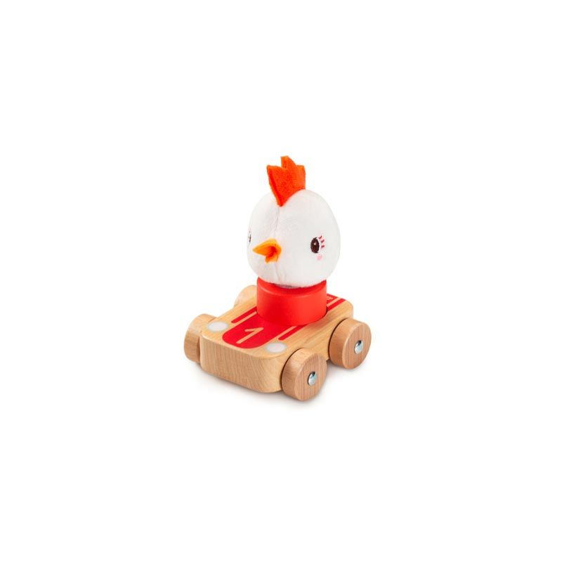 Ferme - Chaine De 3 Vehicules Multicolore - lilliputiens