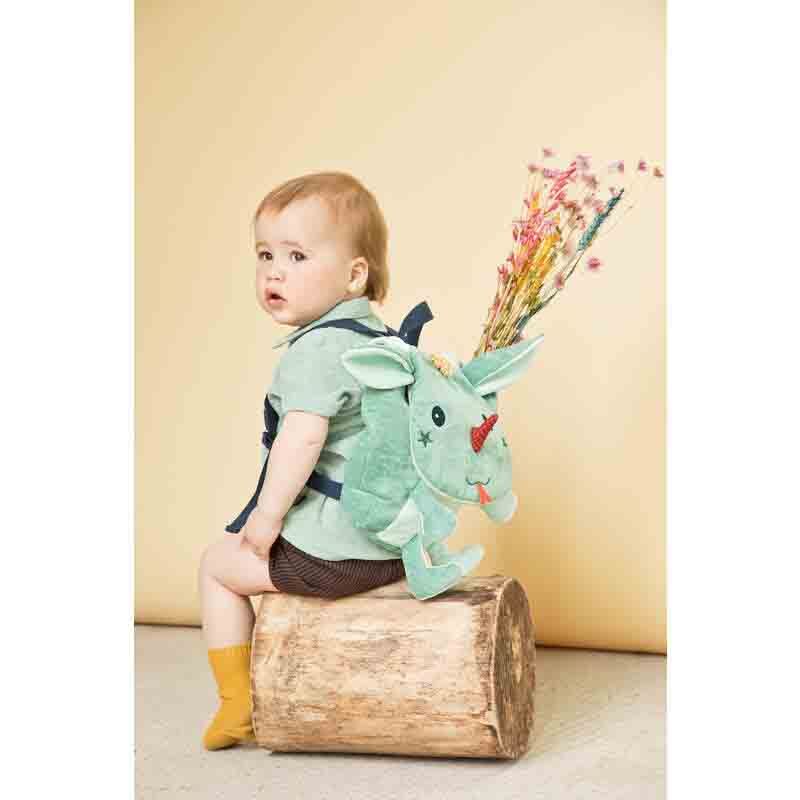 Sac A Dos Doux Joe Vert - lilliputiens