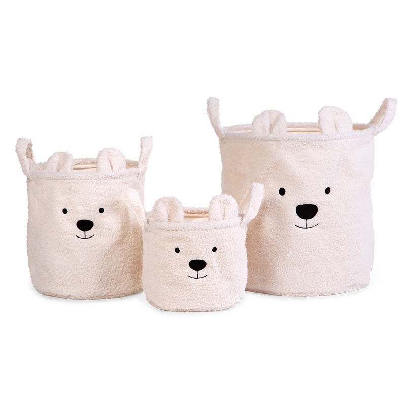 Panier De Rangement Ecru - childhome