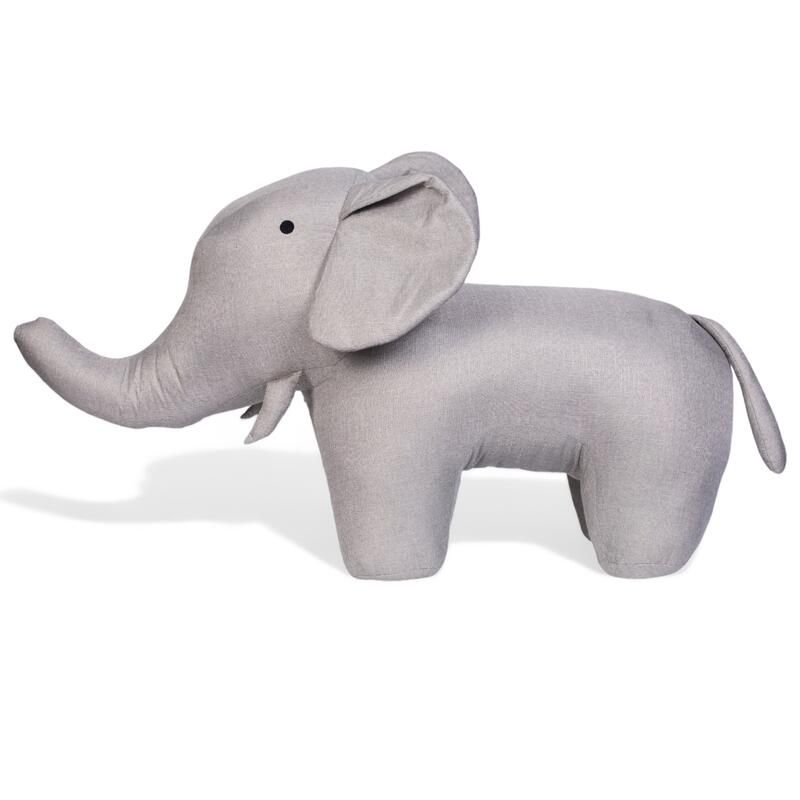 Peluche Eléphant Lin Gris - childhome