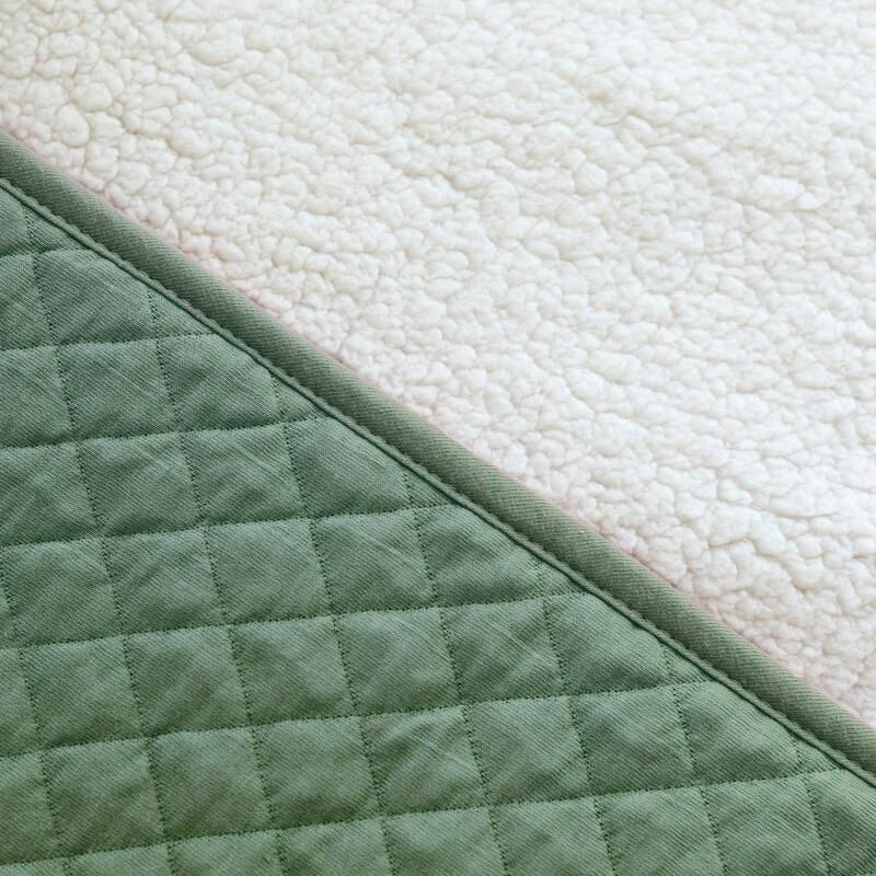 Poncho De Voyage Jersey Quilt 9-36m Green - bemini
