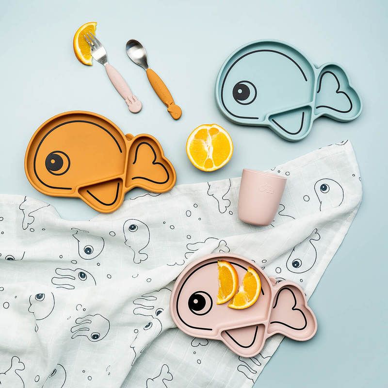 Yummy+ Cuillerefourchette Sea Friends Moutarde - done by deer