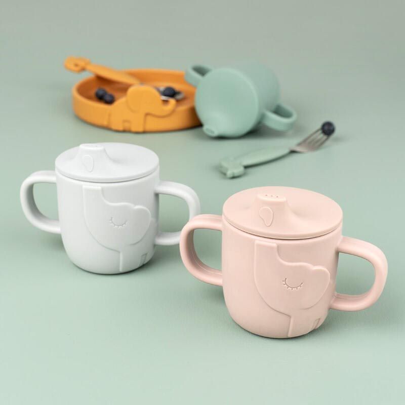Peekaboo Tasse Apprentissage Elphee Bleu - done by deer